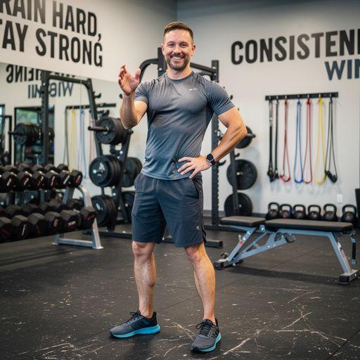 Ein Personal Trainer, der einen individuellen Trainingsplan erstellt.